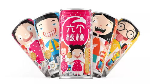 六个核桃儿童版新包装,联合国 王老吉黑凉茶合作设计师最新力作